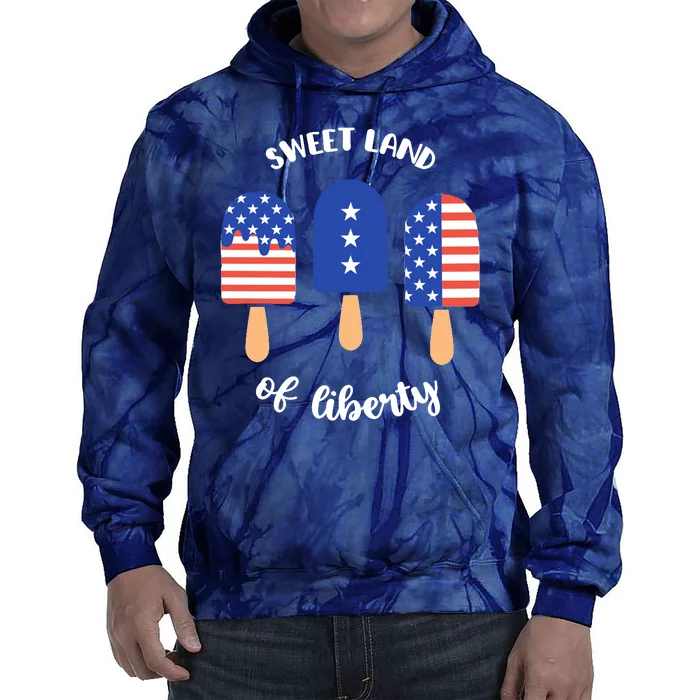 Sweet Land Of Liberty Ice Cream Pops Tie Dye Hoodie