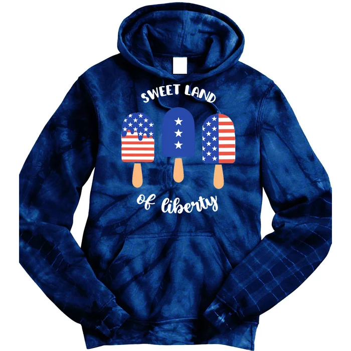 Sweet Land Of Liberty Ice Cream Pops Tie Dye Hoodie