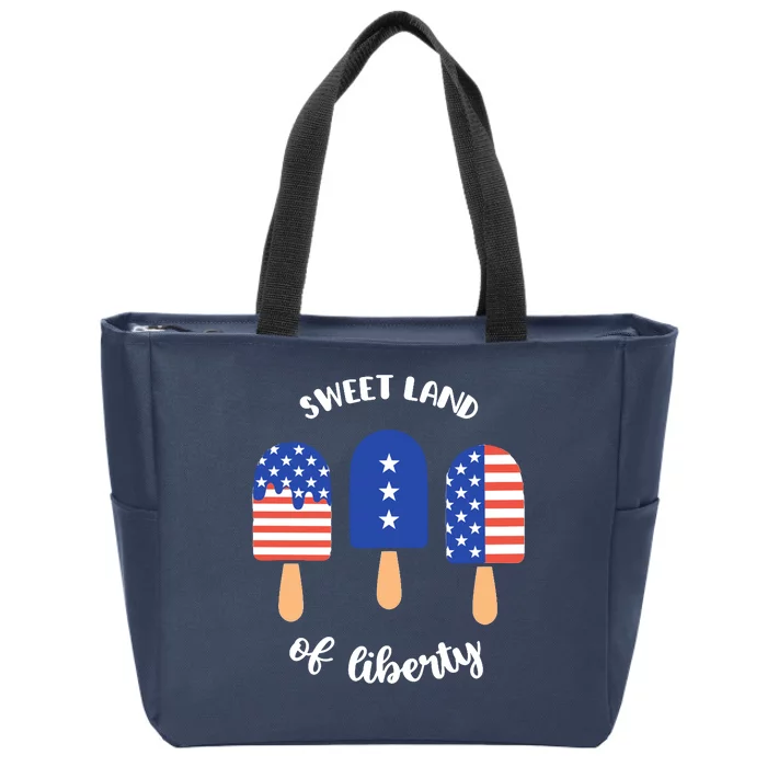 Sweet Land Of Liberty Ice Cream Pops Zip Tote Bag