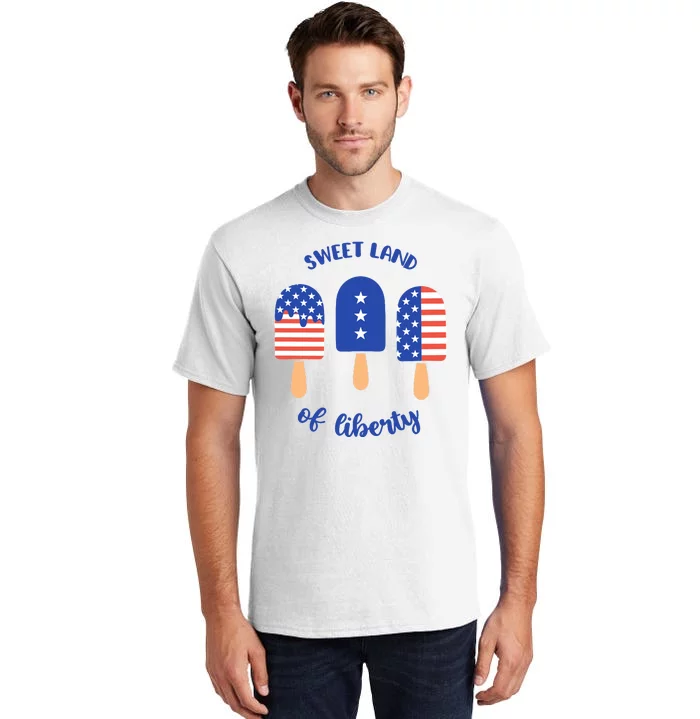 Sweet Land Of Liberty Ice Cream Pops Tall T-Shirt