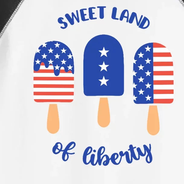 Sweet Land Of Liberty Ice Cream Pops Toddler Fine Jersey T-Shirt