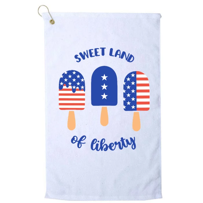 Sweet Land Of Liberty Ice Cream Pops Platinum Collection Golf Towel