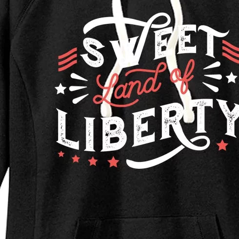 Sweet Land Of Liberty USA Women's Fleece Hoodie