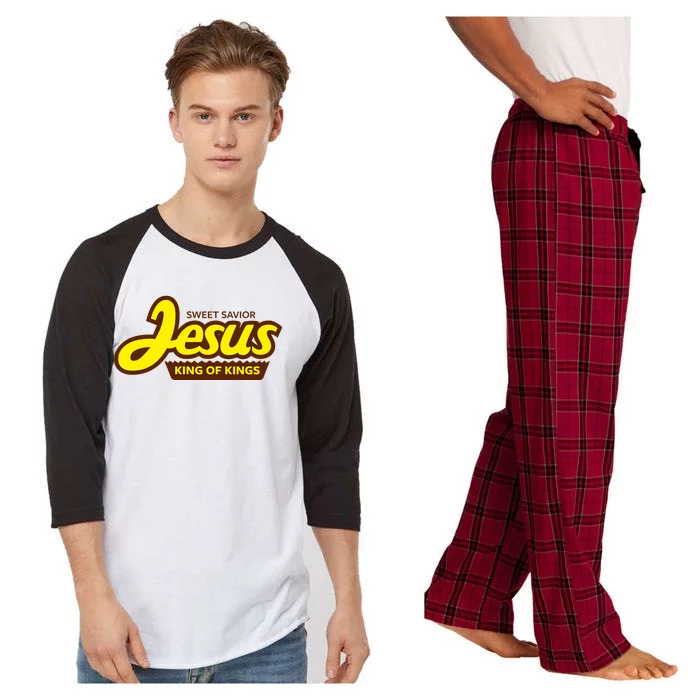 Sweet Savior Jesus King of Kings Raglan Sleeve Pajama Set