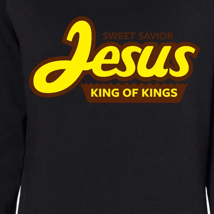 Sweet Savior Jesus King of Kings Womens California Wash Sweatshirt