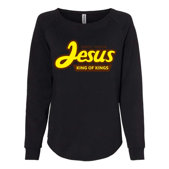 Sweet Savior Jesus King of Kings Womens California Wash Sweatshirt