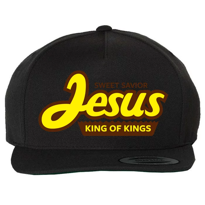 Sweet Savior Jesus King of Kings Wool Snapback Cap