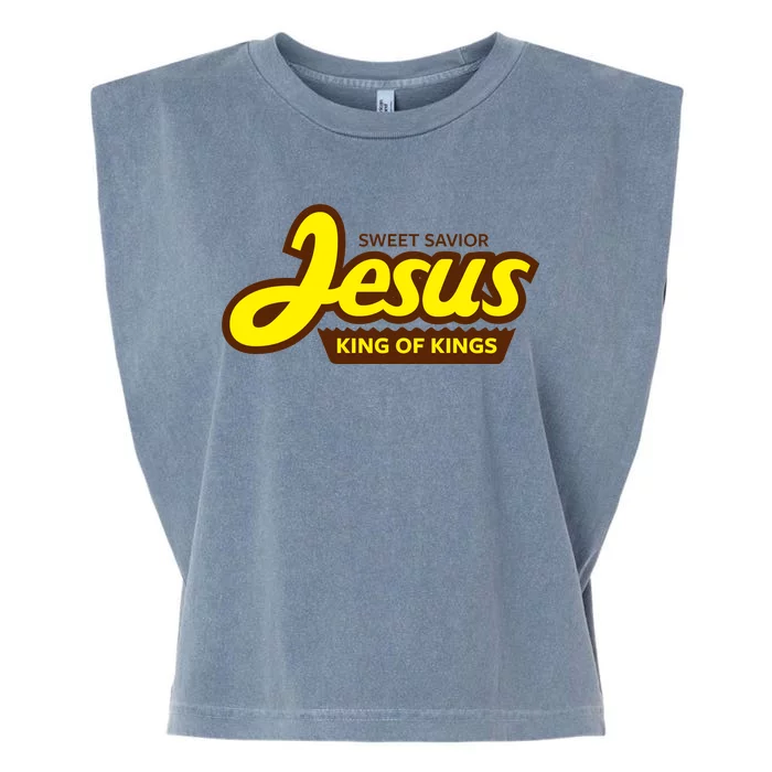 Sweet Savior Jesus King of Kings Garment-Dyed Women's Muscle Tee