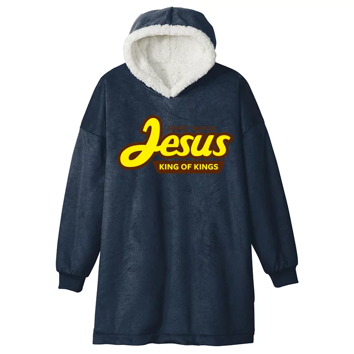 Sweet Savior Jesus King of Kings Hooded Wearable Blanket