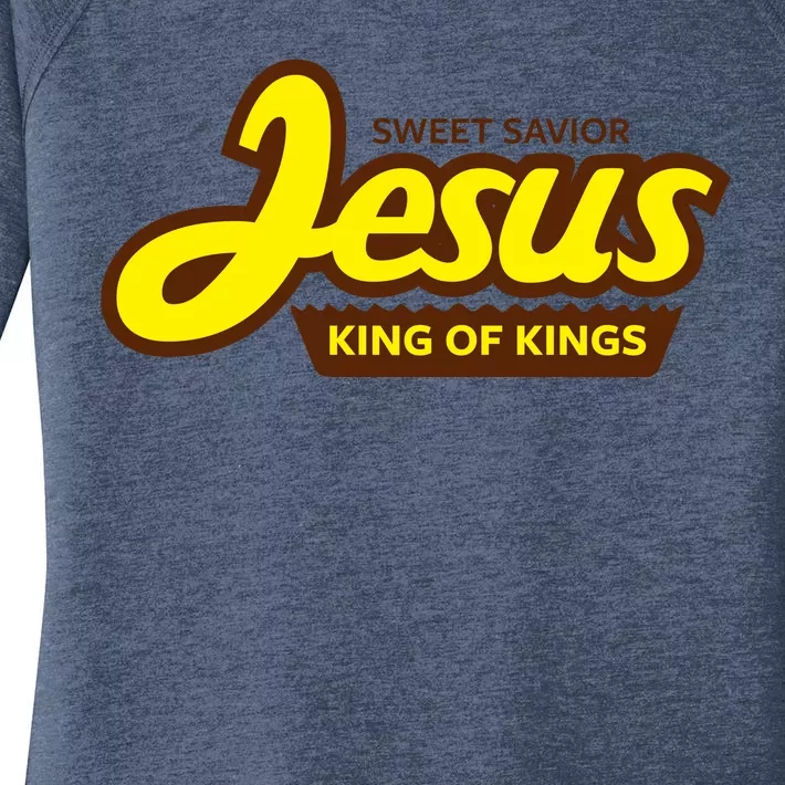 Sweet Savior Jesus King of Kings Women's Perfect Tri Tunic Long Sleeve Shirt