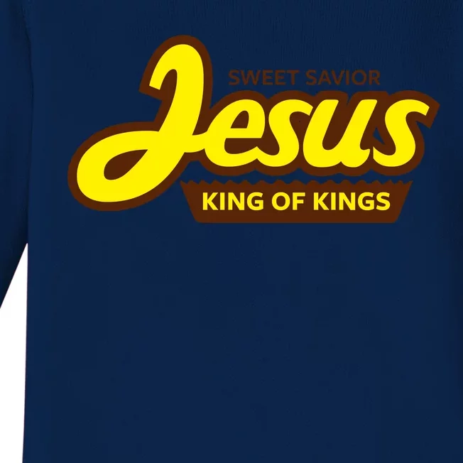 Sweet Savior Jesus King of Kings Baby Long Sleeve Bodysuit