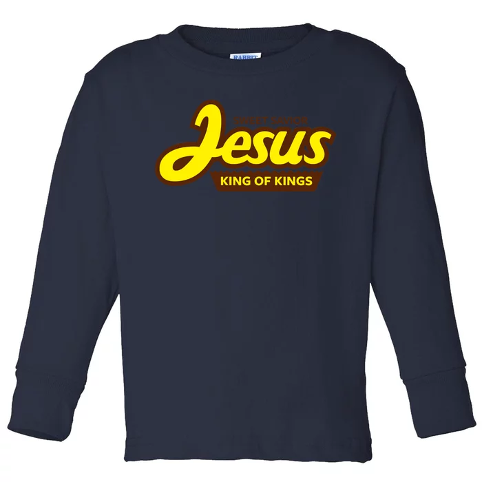 Sweet Savior Jesus King of Kings Toddler Long Sleeve Shirt