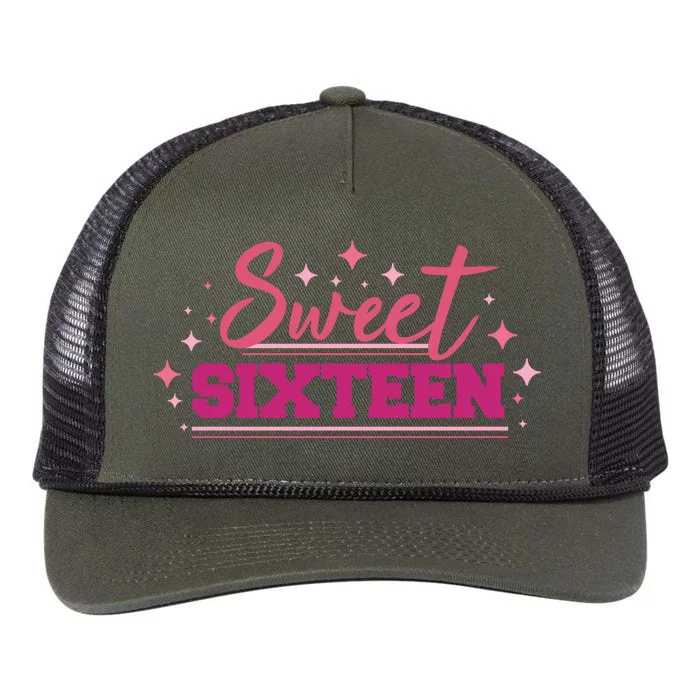 Sweet Sixteen Retro Rope Trucker Hat Cap