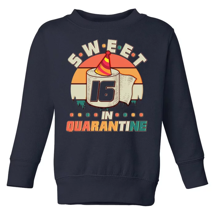 Sweet Sixteen In Quarantine Toddler Sweatshirt