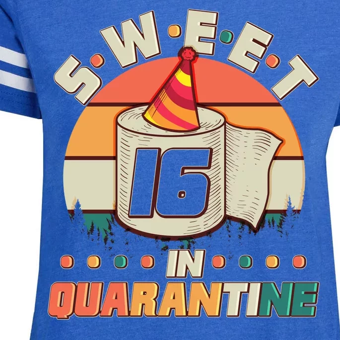 Sweet Sixteen In Quarantine Enza Ladies Jersey Football T-Shirt