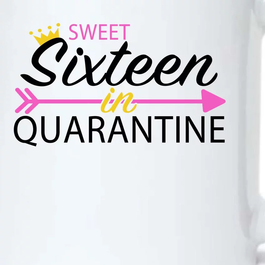 Sweet Sixteen In Quarantine Crown Arrow Black Color Changing Mug