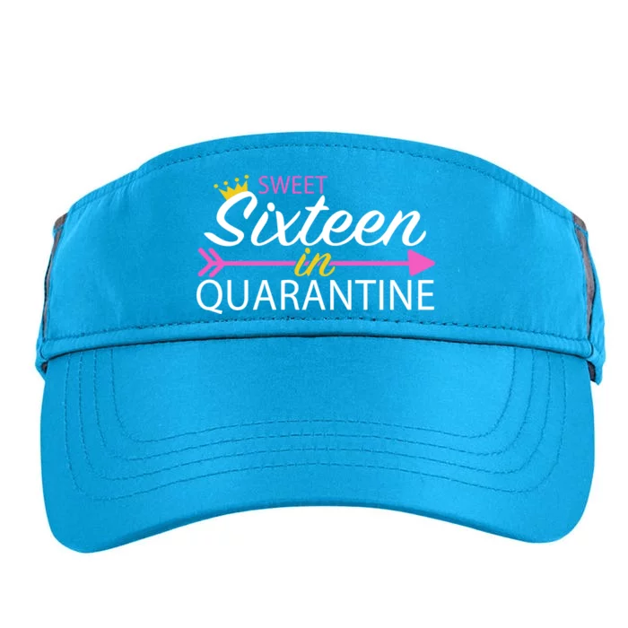 Sweet Sixteen In Quarantine Crown Arrow Adult Drive Performance Visor