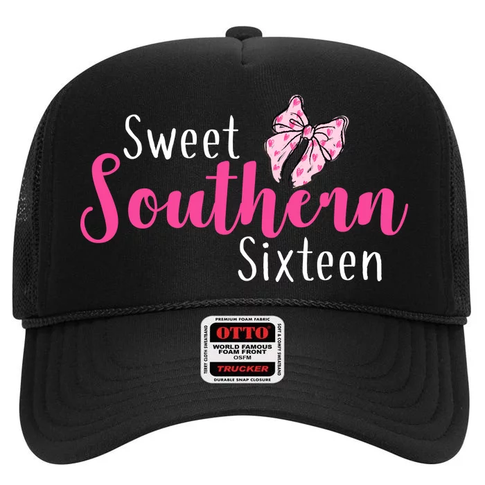 Sweet Southern Sixteen High Crown Mesh Trucker Hat