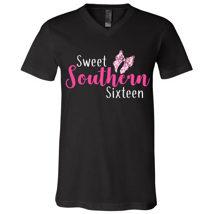 Sweet Southern Sixteen V-Neck T-Shirt