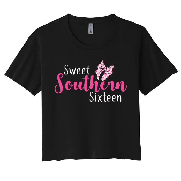 Sweet Southern Sixteen Women's Crop Top Tee