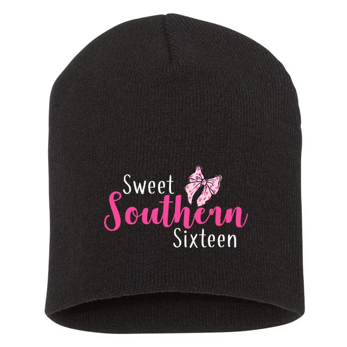 Sweet Southern Sixteen Short Acrylic Beanie