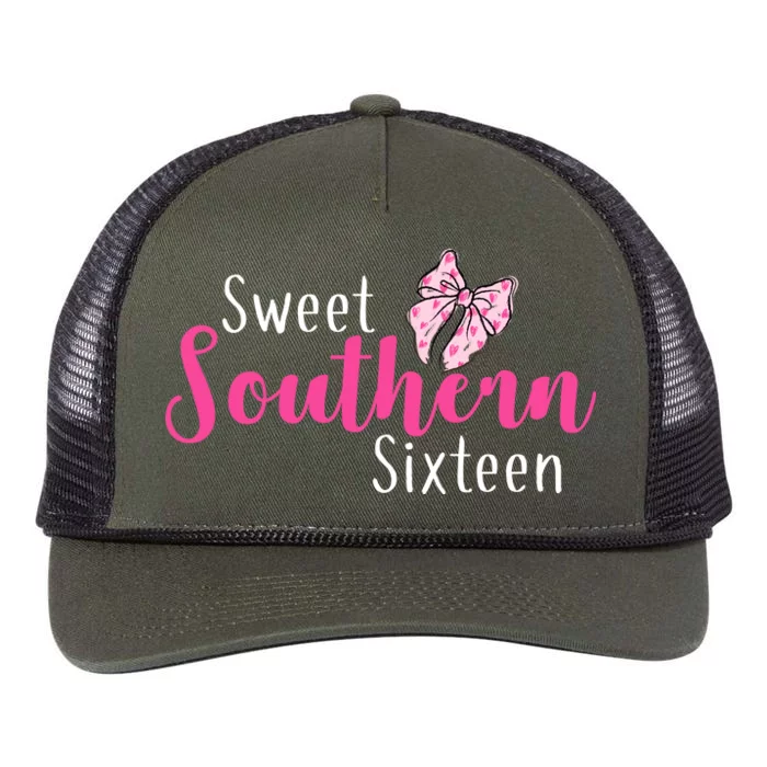 Sweet Southern Sixteen Retro Rope Trucker Hat Cap