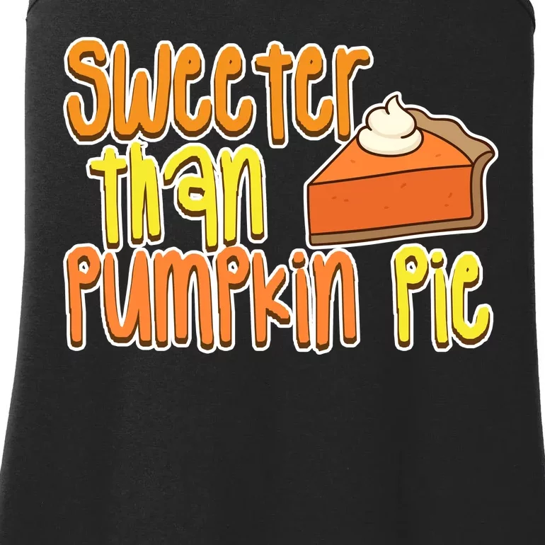 Sweeter Than Pumpkin Pie Ladies Essential Tank