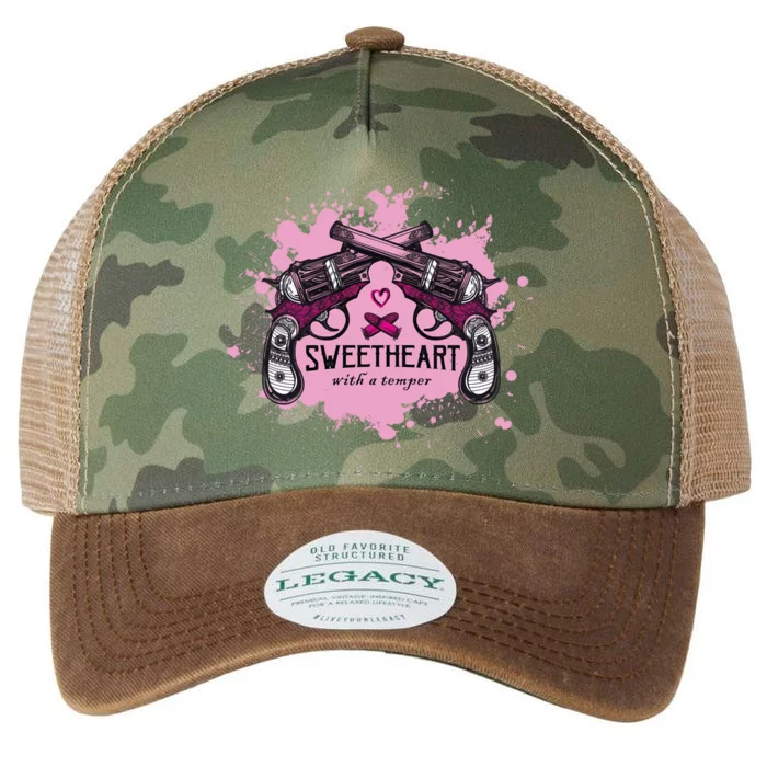 Sweetheart With A Temper Legacy Tie Dye Trucker Hat