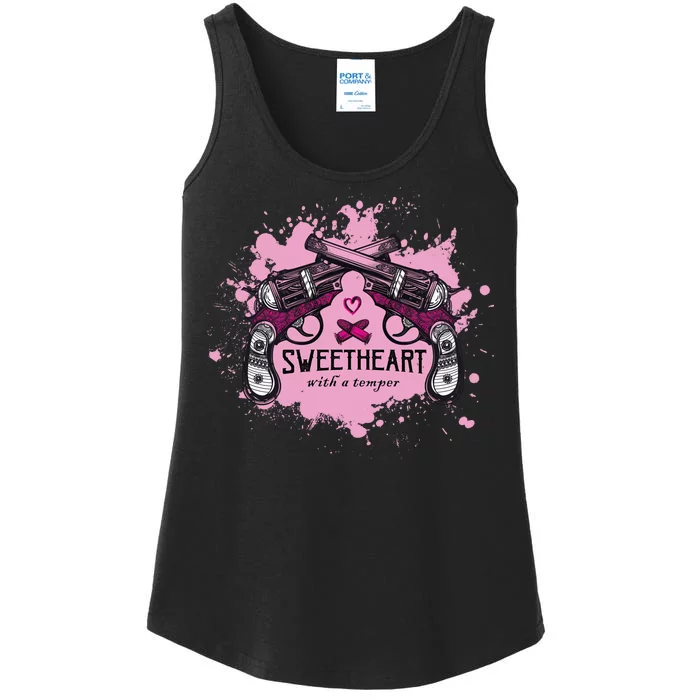 Sweetheart With A Temper Ladies Essential Tank