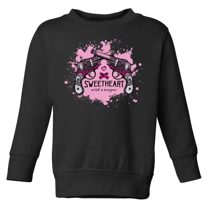 Sweetheart With A Temper Toddler Sweatshirt