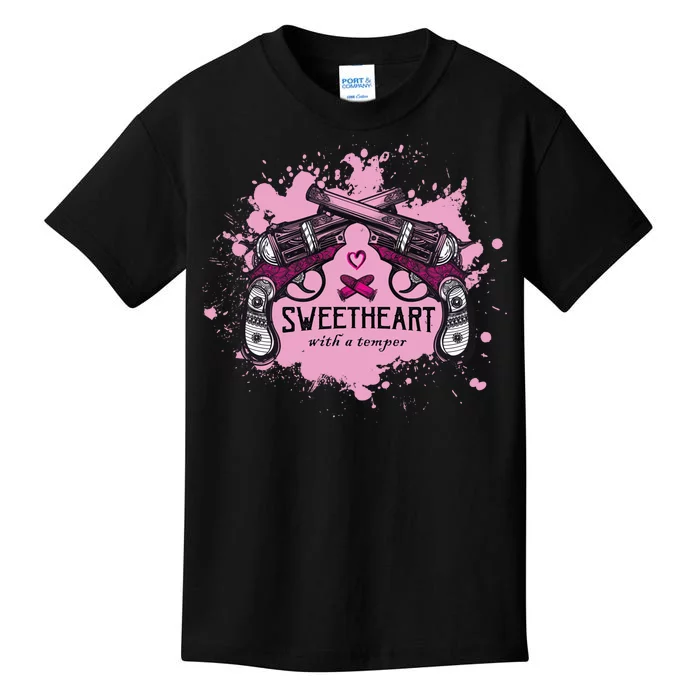 Sweetheart With A Temper Kids T-Shirt