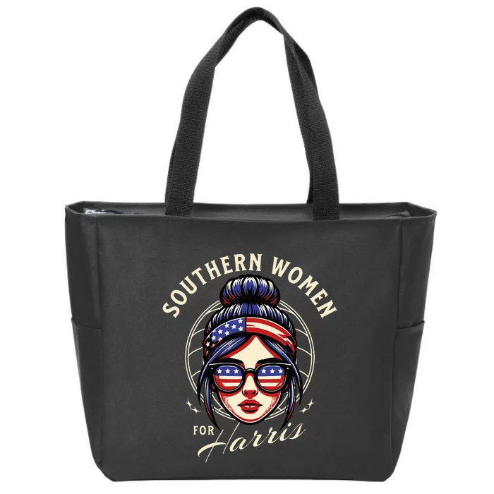 Southern Women For Kamala Harris Walz 2024 Zip Tote Bag