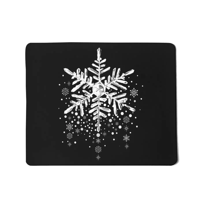 Snowflake Winter Funny Matching Family Christmas Design Mousepad