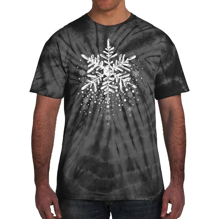 Snowflake Winter Funny Matching Family Christmas Design Tie-Dye T-Shirt