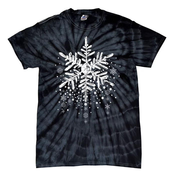 Snowflake Winter Funny Matching Family Christmas Design Tie-Dye T-Shirt