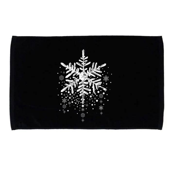 Snowflake Winter Funny Matching Family Christmas Design Microfiber Hand Towel