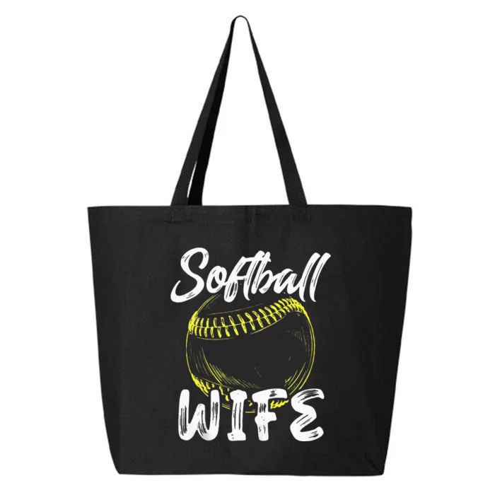 Softball Wife For Women Family Matching Players Mothers Day 25L Jumbo Tote