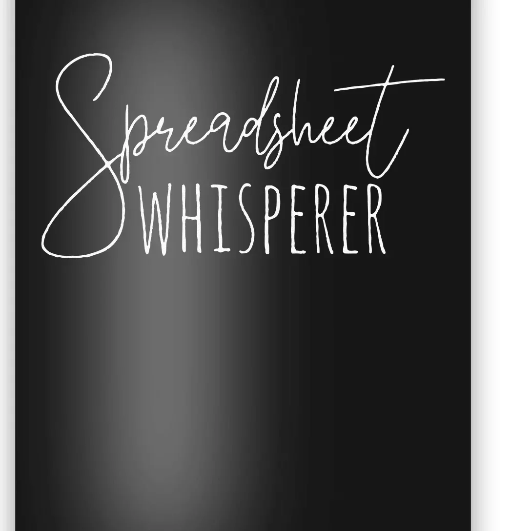 Spreadsheet Whisperer Funny Accounting Poster