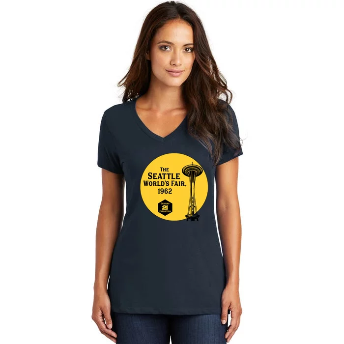 Seattle WorldS Fair Women's V-Neck T-Shirt