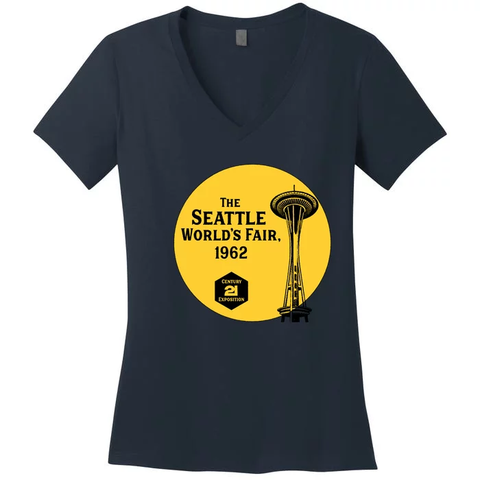 Seattle WorldS Fair Women's V-Neck T-Shirt