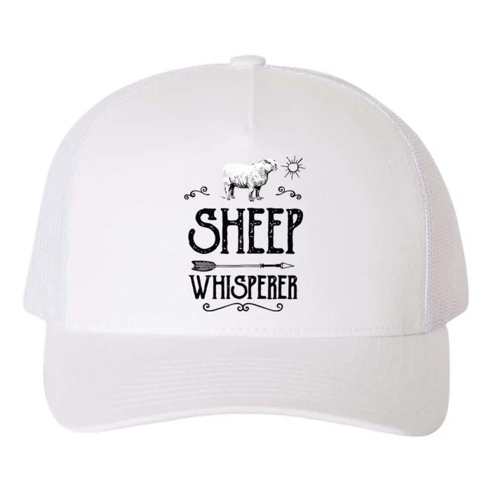 SHEEPP WHISPERER Funny Design Gift For Men Women Boy Girl Yupoong Adult 5-Panel Trucker Hat