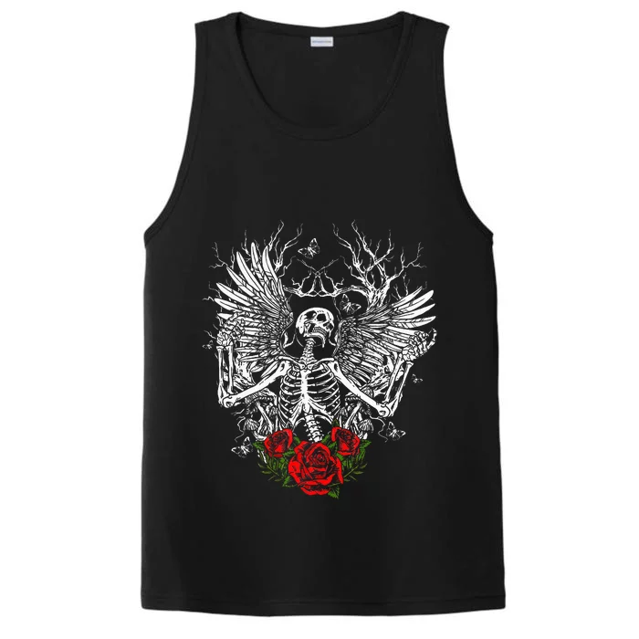 Skeleton Wings Fairy Grunge Fairycore Aesthetic Halloween Performance Tank