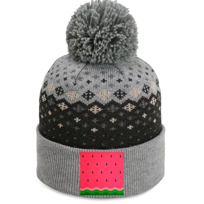 Summer Watermelon Fruit Pattern The Baniff Cuffed Pom Beanie