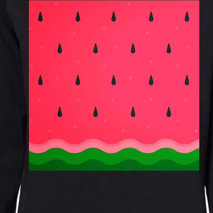 Summer Watermelon Fruit Pattern Womens California Wash Sweatshirt