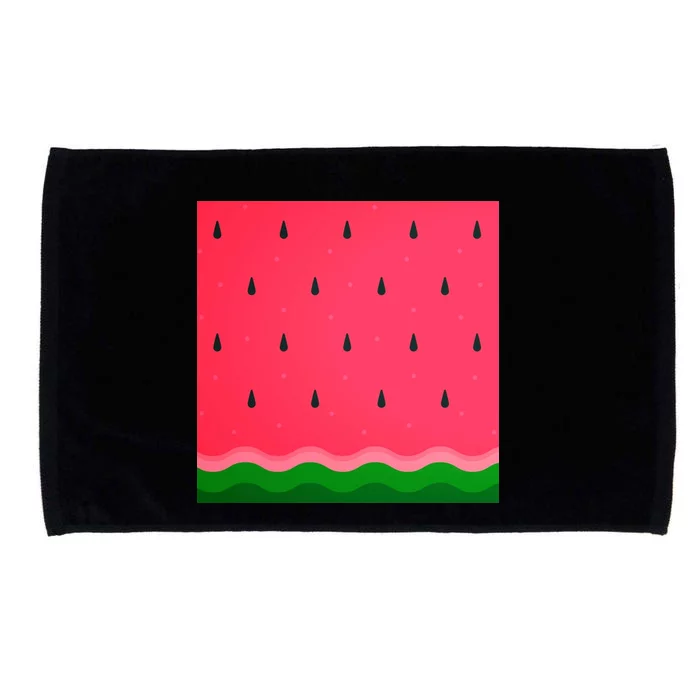 Summer Watermelon Fruit Pattern Microfiber Hand Towel