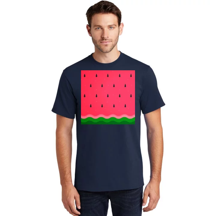 Summer Watermelon Fruit Pattern Tall T-Shirt