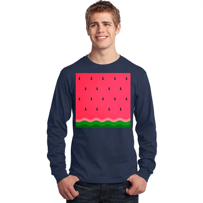 Summer Watermelon Fruit Pattern Tall Long Sleeve T-Shirt