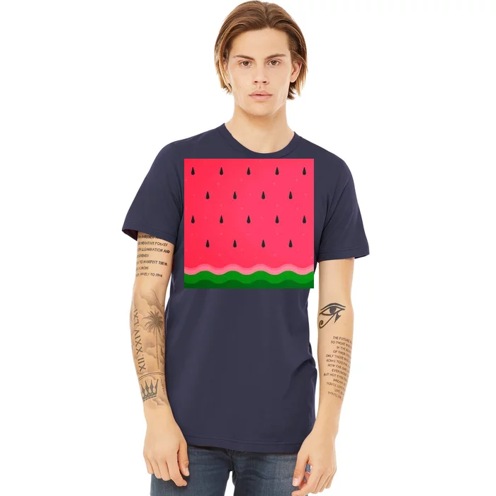 Summer Watermelon Fruit Pattern Premium T-Shirt