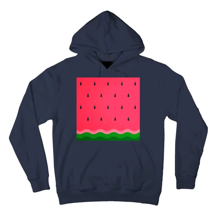 Summer Watermelon Fruit Pattern Tall Hoodie