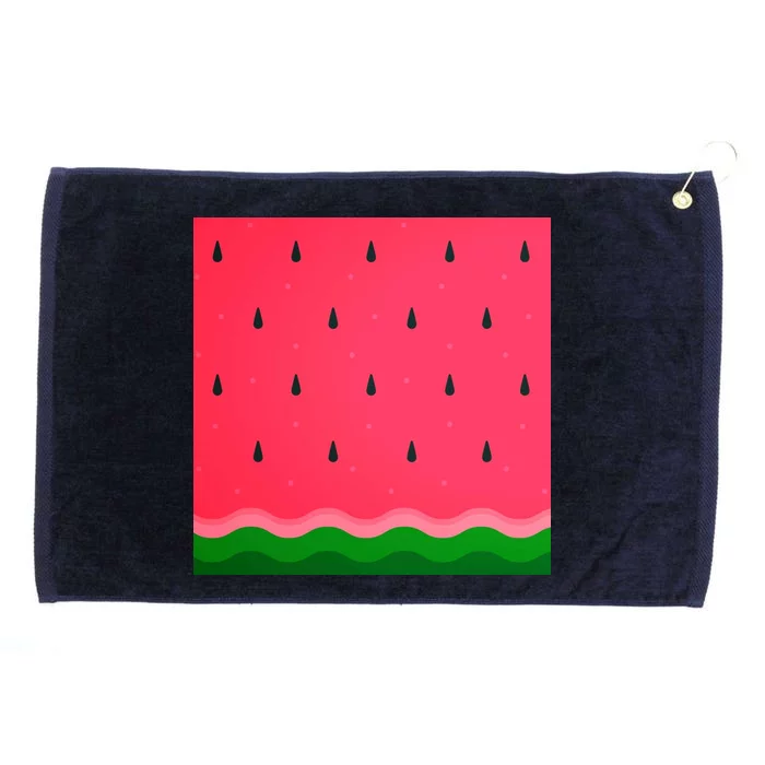 Summer Watermelon Fruit Pattern Grommeted Golf Towel